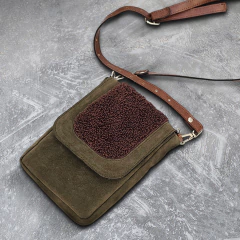 MINI BAG KURUF VERDE Y CHOCOLATE - Tostaky
