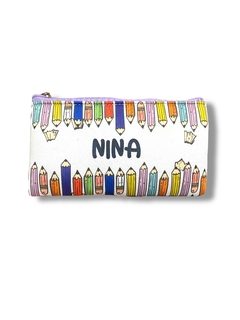 Cartuchera chata personalizada
