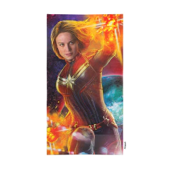 Toallon Disney Capitana Marvel 100% algodón