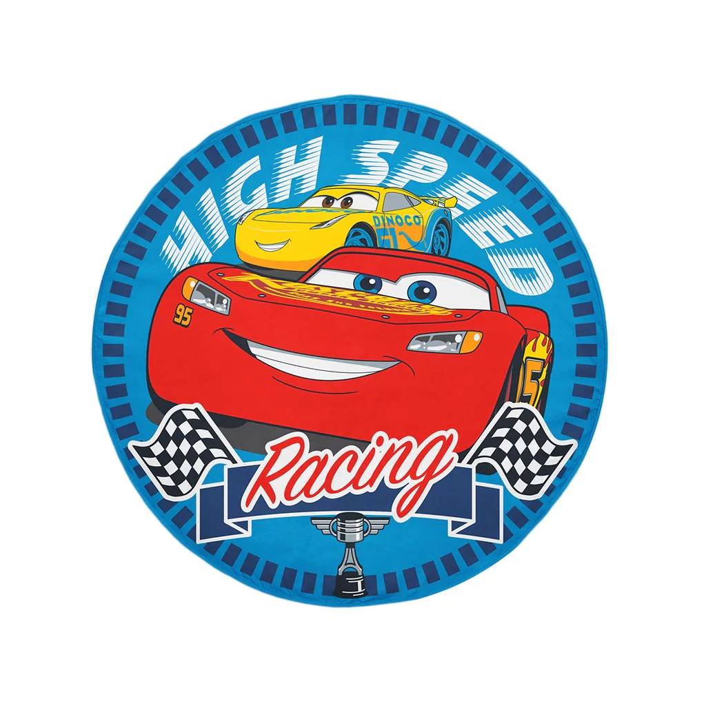 Toallón Redondo Disney Cars Racing