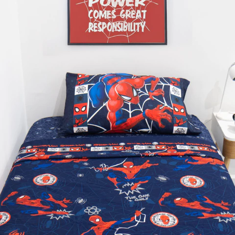 Juego de Sábanas 1½ Disney Ultra Soft SPIDERMAN Super Hero - comprar online