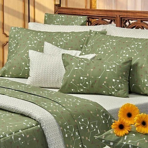 Juego de Sábanas Danubio Geo 144 Hilos 1½- - comprar online