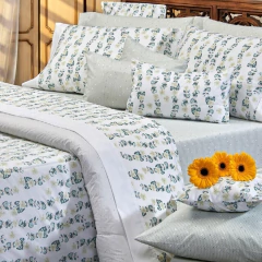 Juego de Sábanas Danubio Garden 180 hilos Twin - comprar online