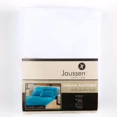 Sábana Ajustable JAUSSEN Original 100% Algodón 2½