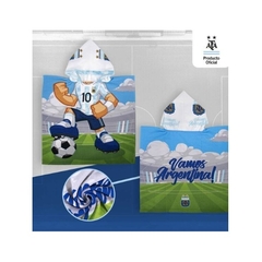 Poncho Fútbol Selección Argentina con capucha - comprar online