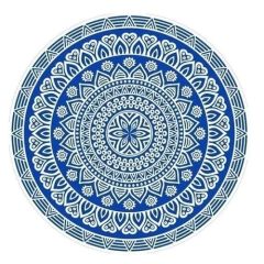 Toallón Lona Playero Redondo Amarelo - tienda online