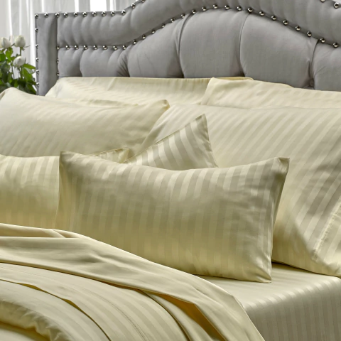 Juego de Sábana Suplesa 300 hilos Rayada Full - comprar online