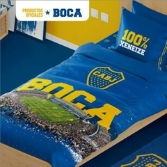 Juego de Sábanas Fútbol BOCA Estadio 1½ en internet