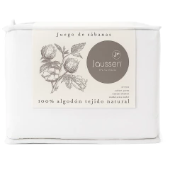 Juego de Sábanas JAUSSEN Original 100% Algodón 2½ - Primavera Casa 