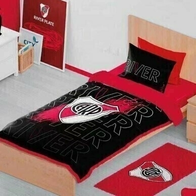 Frazada con Corderito Fútbol RIVER 1½ - comprar online