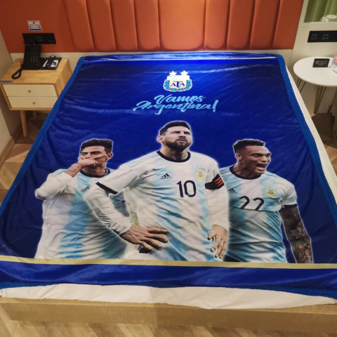 Frazada con Corderito Fútbol ARGENTINA 1½