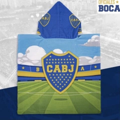 Poncho Fútbol Boca con capucha - comprar online