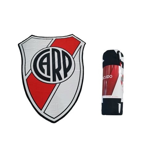 TOALLÓN Gigante fútbol CON FORMA ESCUDO RIVER PLATE