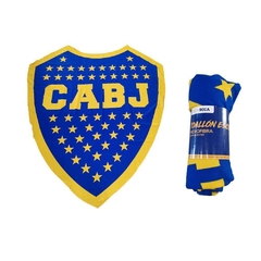 TOALLÓN Gigante fútbol CON FORMA ESCUDO BOCA JUNIORS