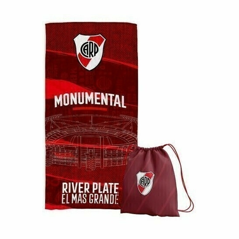 TOALLON MICROFIBRA RIVER Monumental C/MOCHILA - comprar online