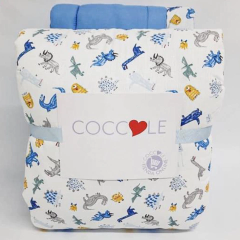 Acolchado con Chichonera Pique estampado Cuna Funcional - comprar online