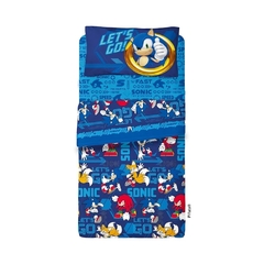 Juego de Sábanas Disney Ultra Soft Sonic Rings 1½