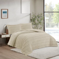 Acolchado Amarelo Premium con Corderito + 2 Fundas King - comprar online