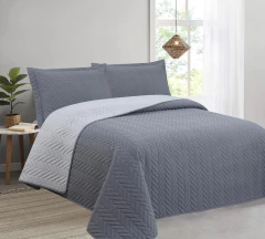 Quilt AMARELO Bicolor con Funda 1½ - Primavera Casa 