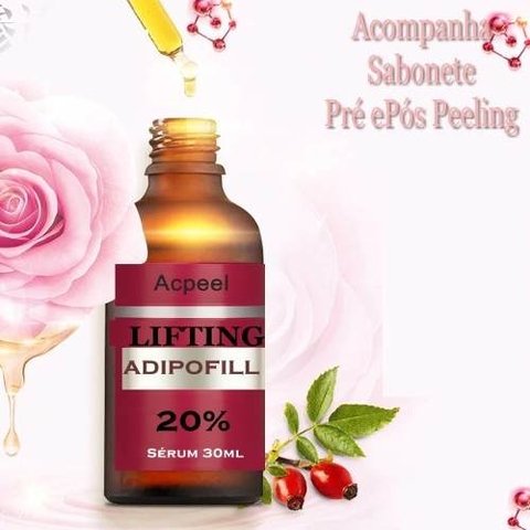 Rejuvenescedor Adipofill 20% Para Rugas/ + Sabonete Limpeza
