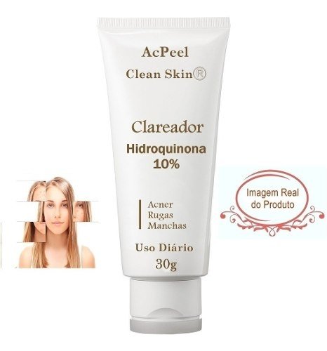 Hidroquinona Clareador 10% 30g + Sabonete Peeling 60ml