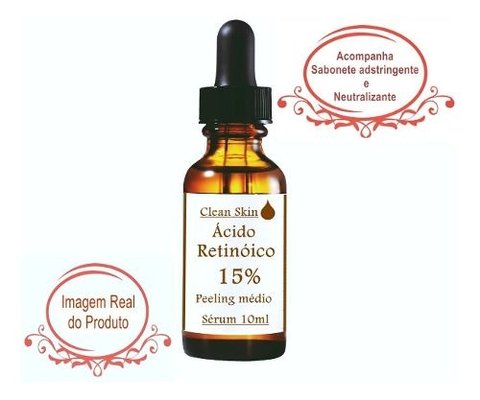 Ácido Retinóico 15% Peeling 30ml + Protetor Solar Fps 40 30g