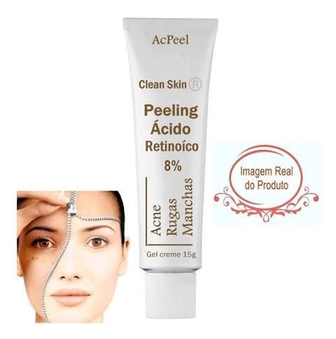 3 Ácidos Retinoico 8% Peeling 15g + Sabonete Peeling 110ml