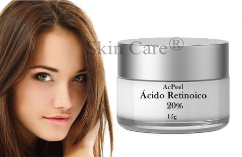 2 Acidos Retinóico 20% 15g Puro + 1 Sabonete Pré Peeling