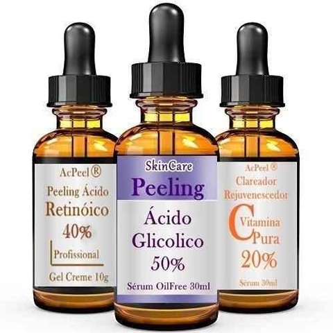 Ácido Retinoico 40% + Ácido Glicolico + Vitamina C+ Sabonete