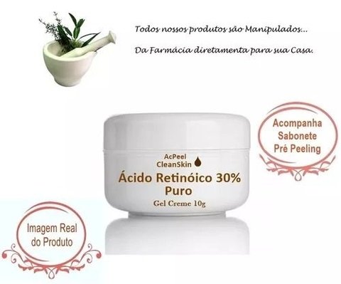 Ácido Retinóico 30%+ Ácido Tca 30% + Sabonete Peeling + Neutralizante 60g
