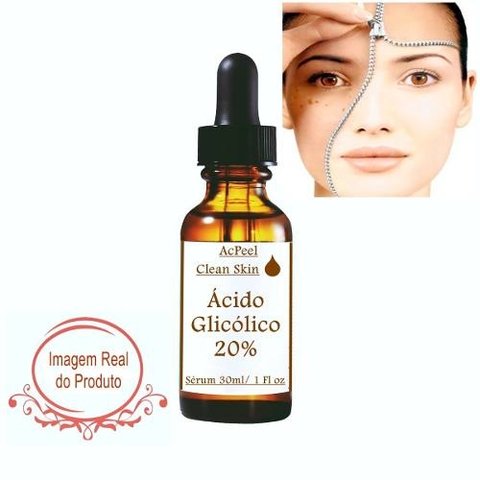 Ácido Glicólico 20% 30ml + Clareador Intimo + Sabonete