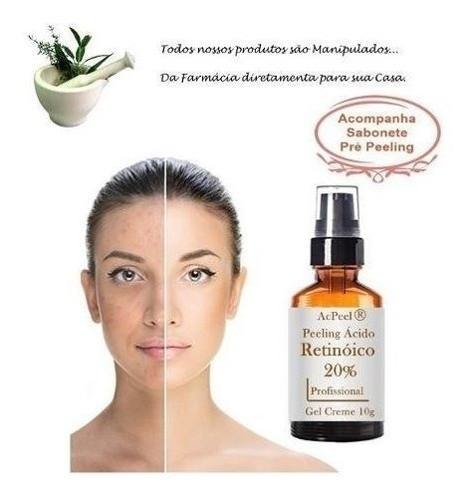 Ácido Retinóico 20% 10g Profissional + Sabonete 60ml (todos)