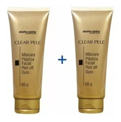 2 Máscaras De Ouro Rejuvenescedora Clareadora Clear Pele