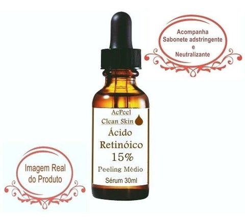 Ácido Retinóico 15% 30ml+ Acido Retinoico 8% 30ml+ Sabonete