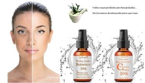 Ácido Retinóico 30% Cor Base+ Vitamina C+ Sabonete+ Jesnner