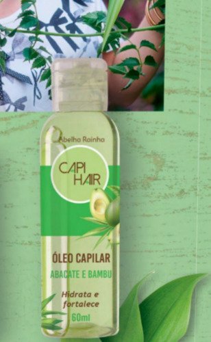 Óleo Para Cabelos Abacate E Bambu -capi Hair- Abelha Rainha