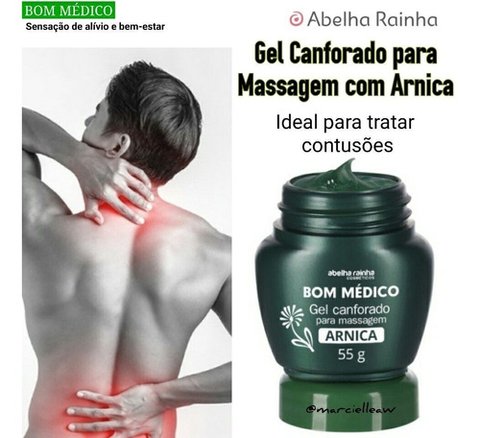 Gel Canforado Para Massagem - Abelha Rainha