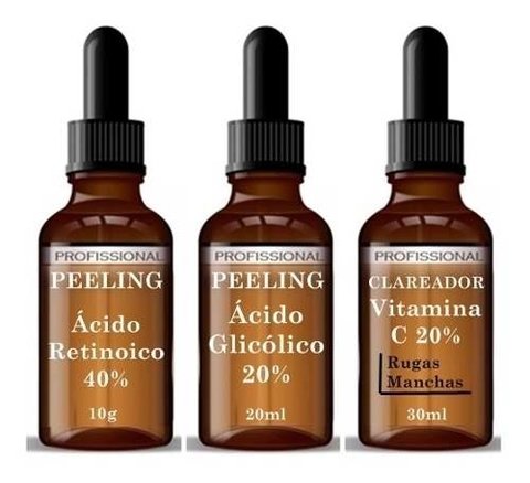 Ácido Retinoico 40% 10g+ Glicolico 20%+ Vitamina C 20%