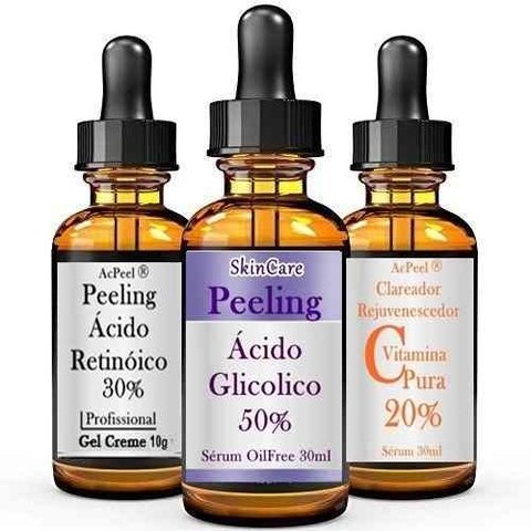Ácido Retinoico+ Ácido Glicolico+ Vitamina C+ Sabonete+ Neut