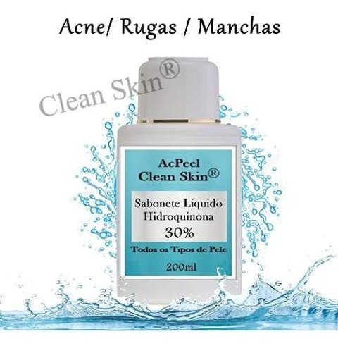 Sabonete Ácido Hidroquinona 30%( Acne, Manchas Rugas)200ml