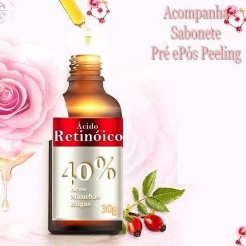 Ácido Retinoico 40% + Tca 25%+ Mandélico 30%+ Sabonete 110ml