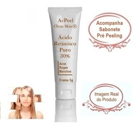 Ácido Retinóico 30% Gel Creme Profissional + Sabonete 60 Ml