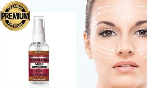 Acido Retinóico 10% Sérum 30ml Cor Base + Sabonete