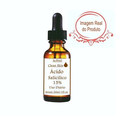 SÉRUM ÁCIDO SALICÍLICO 15% CLAREADOR PARA PELES OLEOSAS 30ML