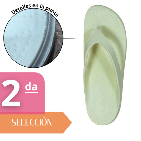 Ojotas Taco 2da Seleccion Sin Cambio Crema Faraon (202431)