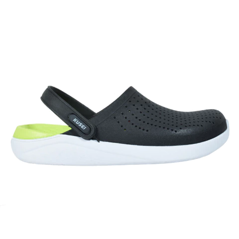 Zuecos Eva Amei Negro-Lima Kusei (58727)