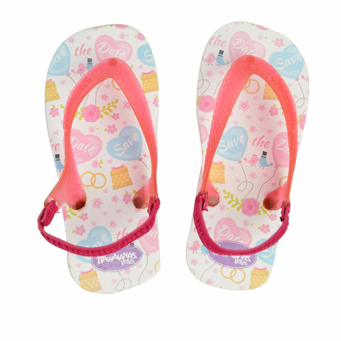 Ojotas Corazones Rosa Baby Hawaianas (40026)