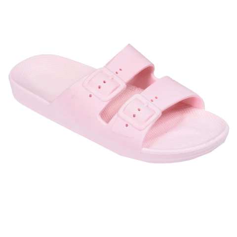 Sandalia Doble Tira Hebilla Rosa Sasquatch (00043)