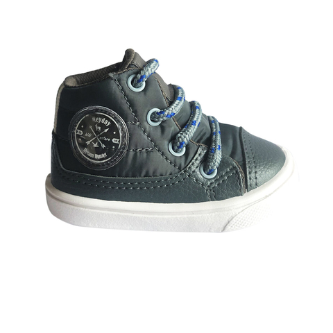 Botitas acordonadas Cuerina baby Gris Heyday (1192)