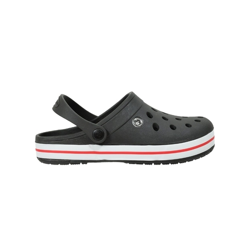 Zuecos de Goma Negro Banda Jamaiquina (711021)